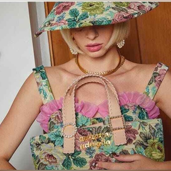 Autumn Adelgbo Floral Jacquard Handbag, Multicolor - Picture 4 of 4